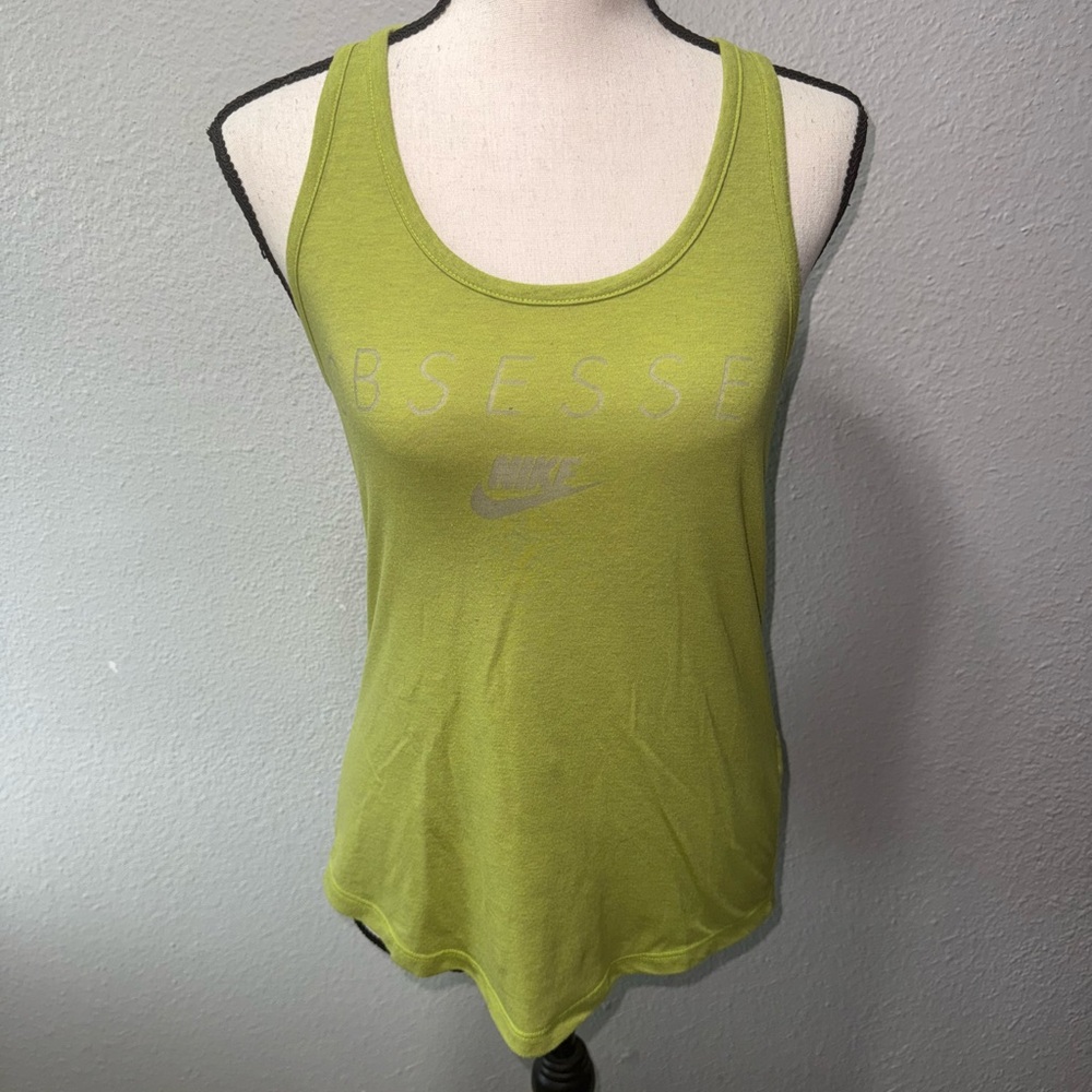Nike Obsessed Athletic Cut Racerback Tank Top Size Small - Picture 3 of 7